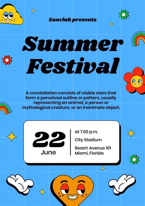 Free Summer Festival Flyer Template To Edit And Download