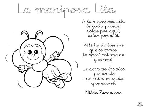 Play Learn Poema La Mariposa Lita De Nilda Zamataro