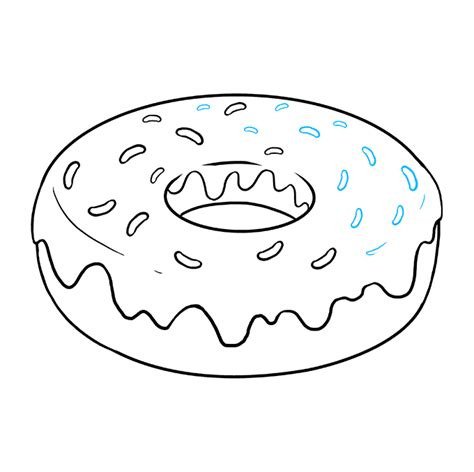 How to Draw a Donut - Really Easy Drawing Tutorial