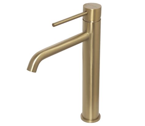 High Basin Mixer Tap Neo Brushed Brass Blutide Taps Inspired By Life