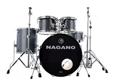 Bateria Nagano Garage Rock Metallic Graphite Bumbo Parcelamento