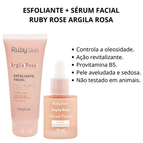 Esfoliante S Rum Facial Ruby Rose Argila Rosa