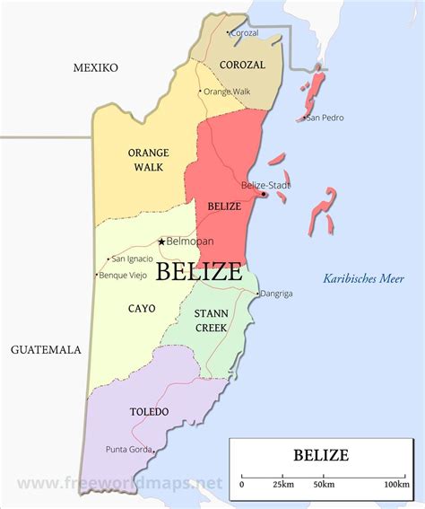 Karte Von Belize Freeworldmaps Net Hot Sex Picture