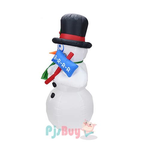 Blow Up Snowman Inflatable Christmas Decorations Led Light - Pjsbuy.com