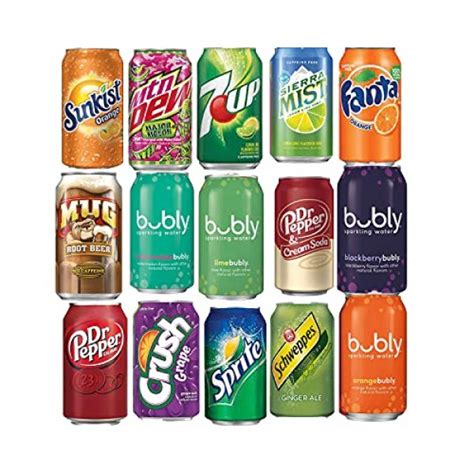 Evaxo Luv Box Variety Soda Cans Original Oz Pack Of