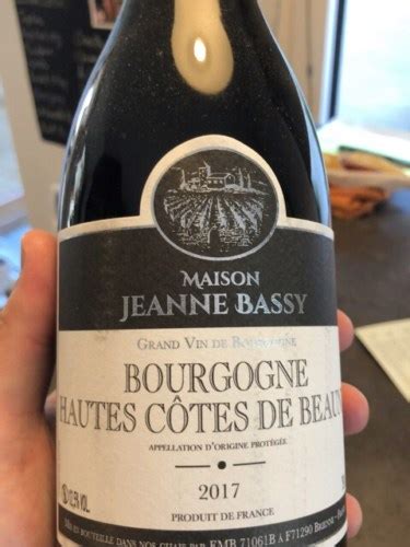 Maison Jeanne Bassy Bourgogne Hautes Côtes de Beaune Vivino US