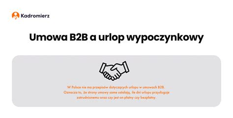 Umowa B2B A Urlop Wypoczynkowy Kadromierz