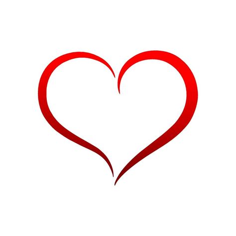 Heart Symbol Of Love And Valentines Day Flat Red Icon Isolated On White Background Vector