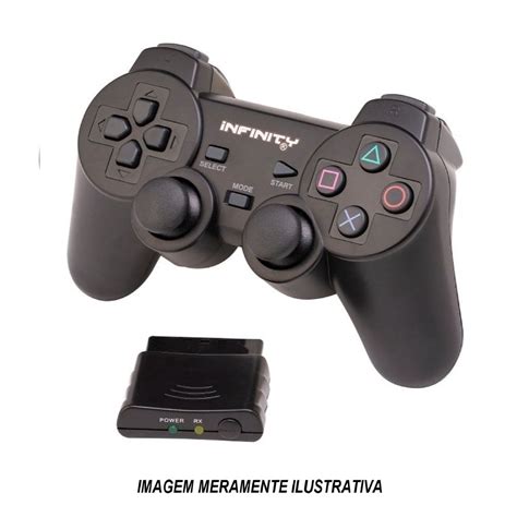 Controle Sem Fio Para Playstation 2 Infinity Shopee Brasil