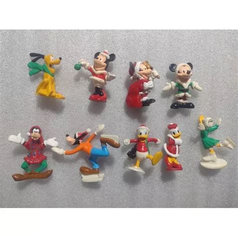 Figuras Sonrics Navidad Disney Mickey Mouse 9 Pzs MercadoLibre