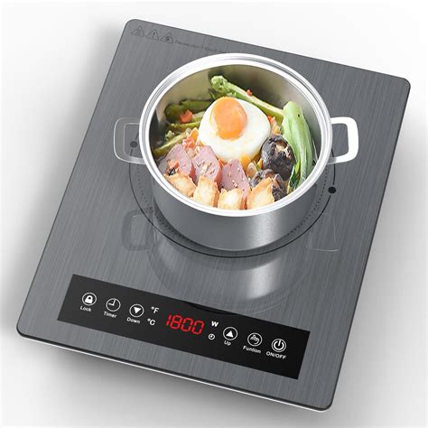 Free Shipping Vbgk Portable Induction Cooktop 120v Induction Single Burner With Plug 1800w