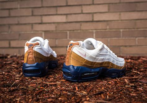 Nike Air Max 95 White Brown Canvas Leather Sneakerfiles