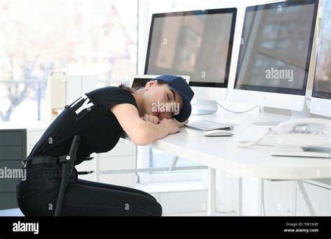 Sleeping Security Guard Stock Photos And Sleeping Security Guard Stock