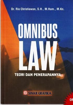 Omnibus Law Teori Dan Penerapannya Rio Christiawan Belbuk