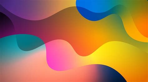 Premium Vector Abstract Gradient Background With Waves Shapes