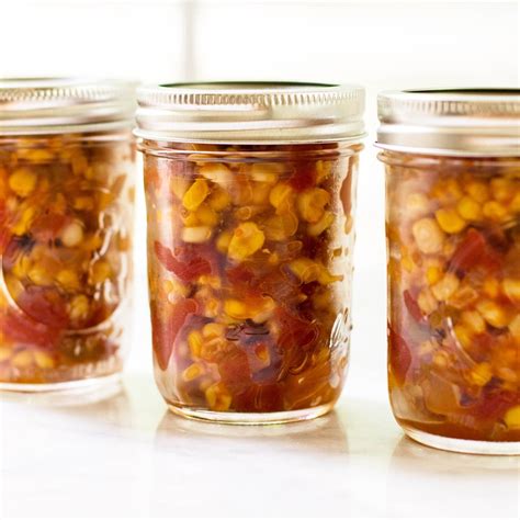 Spicy Sweet Corn Relish - Girl Gone Gourmet