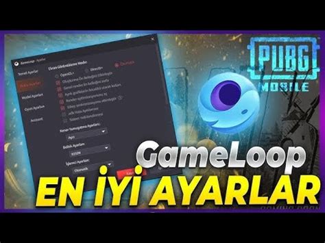 Pubg Mob Le En Y Gameloop Ayarlari Ve Hassas Yet Ayarlari Youtube