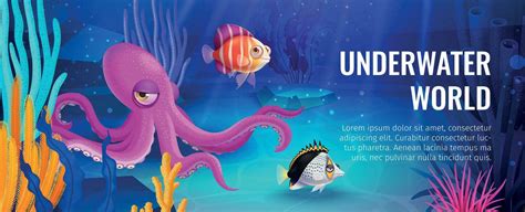 Underwater World Poster 28569656 Vector Art at Vecteezy