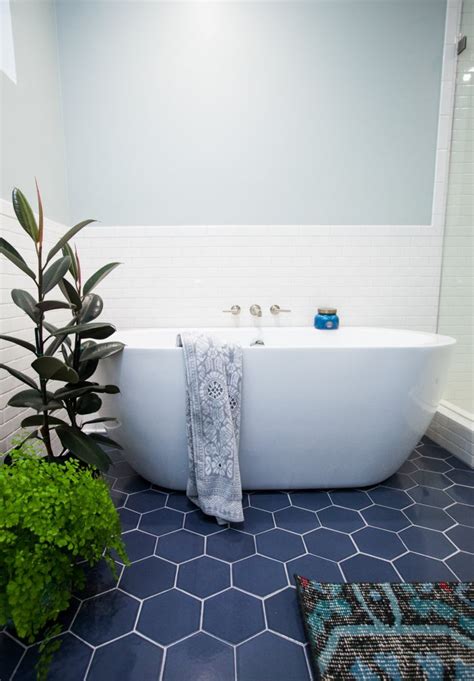 Hexagon Bathroom Floor Tile Centsational Style