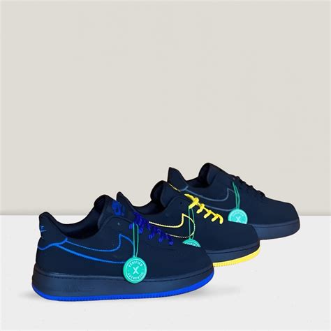 Nike Air Force 1 Low-Suede Black Powerful Chlorine Blue | NobleMart