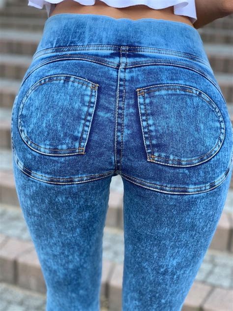 Legginsy Push Up Materia Owe Jeansowe G Jeans Kategorie Legginsy