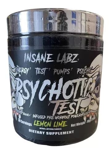 Pre Entreno Insane Labz Psychotic Test 30 Servicios Sabor Lima Limón