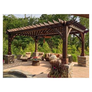 The Montvale Pergolas Patio San Francisco By Forever Redwood Houzz