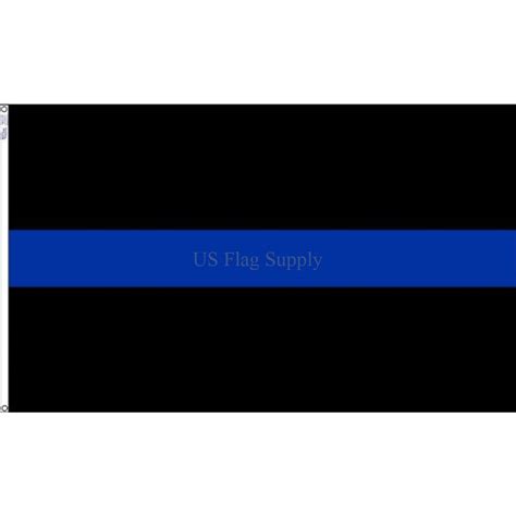 3ft. x 5ft. The Blue Line honor the Police Flag