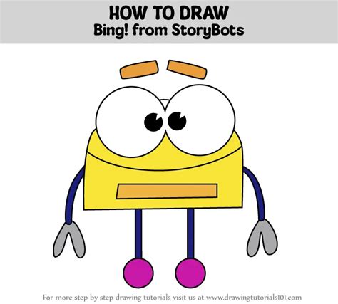 How to Draw Bing! from StoryBots (StoryBots) Step by Step | DrawingTutorials101.com