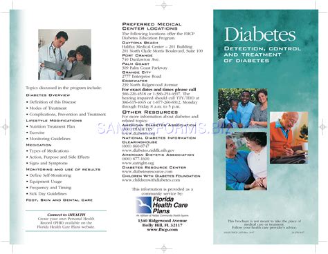 Diabetes Brochure Diabeteswalls