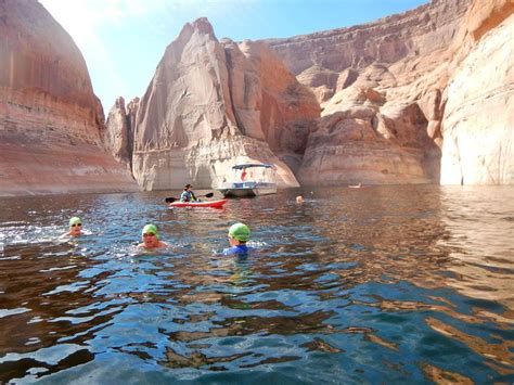 Swimming Lake Powell Canyons • Strel Swimming Adventure Holidays