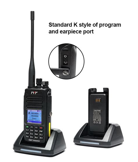 TYT MD UV390 PLUS 10W IP67 Dual Band DMR Radio VHF UHF Digital Walkie