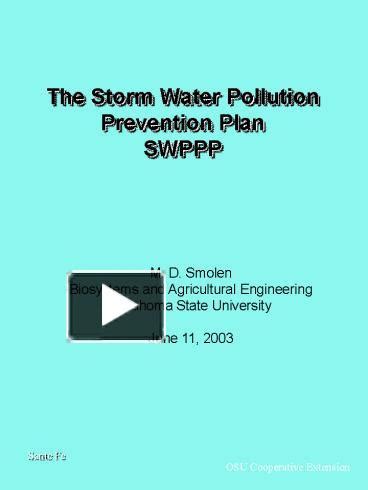 Ppt The Storm Water Pollution Prevention Plan Swppp Powerpoint