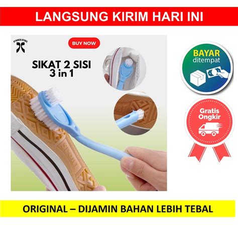 Jual Sikat Sepatu INSOLE 2 3 Sisi Sandal Alat Pembersih WC Kamar Mandi