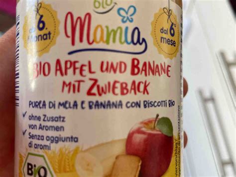 Mamia Bio Apfel Unf Banane Mit Zwieback Kalorien Neue Produkte Fddb