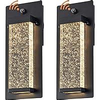 Emliviar Modern Wall Sconces 2 Pack LED Outdoor Indoor Wall Fixture In