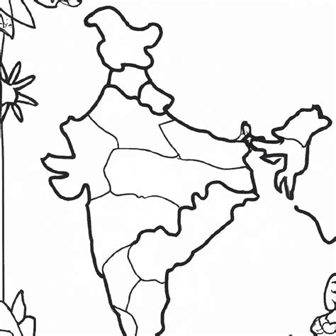 Mapa Da Índia Desenhos Para Colorir Grátis Para Pintar