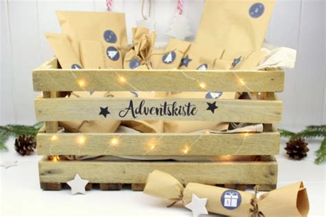 DIY Adventskiste Adventskalender In Einer Kiste Selber Machen