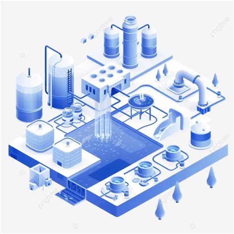 Water Supply Isometric Concept Design Set Concept Png Transparent