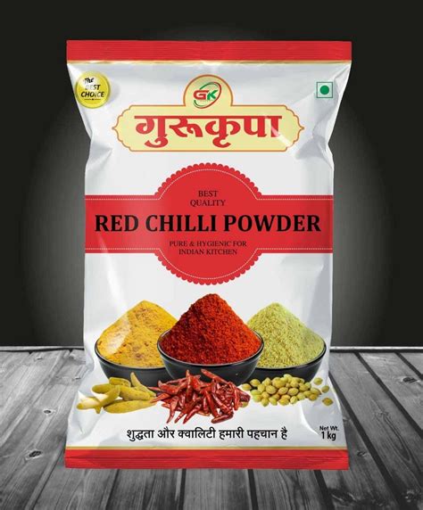 1 Kg Red Chilli Powder Packets Rs 180 Piece Guru Kripa Industries