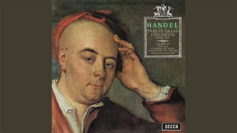 Handel Concerto Grosso No In G Minor Op Hwv Iii