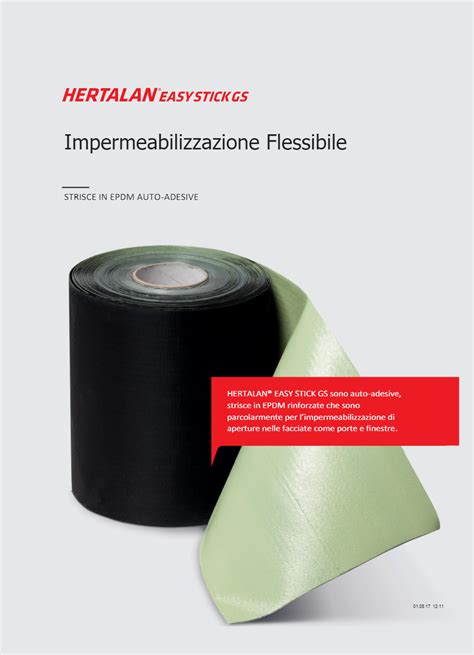 Membrana Impermeabilzzante In EPDM HERTALAN EASY STICK Carlisle