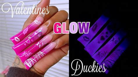 EXTRA LONG DUCK NAILS WITH A PEEK A BOO TIPS YouTube