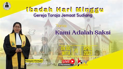 🔴[live] Ibadah Paskah Gereja Toraja Jemaat Sudiang 16 04 2023 Youtube