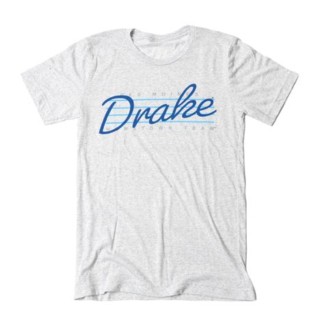 Drake University Hometown Team Lines T Shirt Bozz Prints