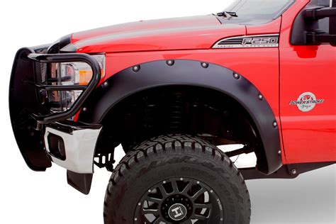 Bushwacker® Ford F 350 Super Duty 2011 Cut Out™ Matte Black Fender Flares