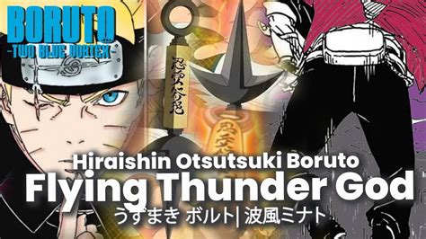 Hiraishin Pertama Otsutsuki Boruto Flying Thunder God Boruto Minato