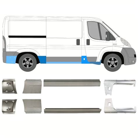 Fiat Ducato 2006 Schweller Reparaturblech Satz