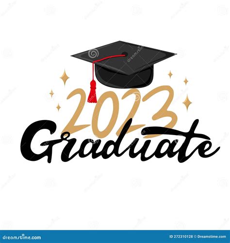 Graduate 2023 Class Of 2023 Lettering Logo Stamp Graduate Design