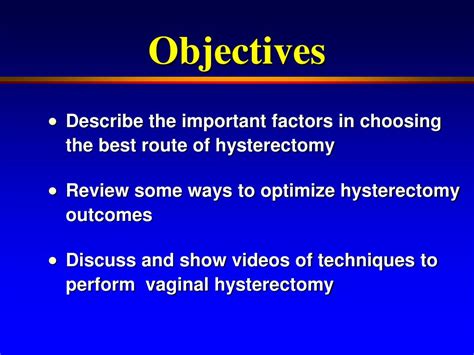 Ppt Vaginal Hysterectomy Techniques And Tips Powerpoint Presentation